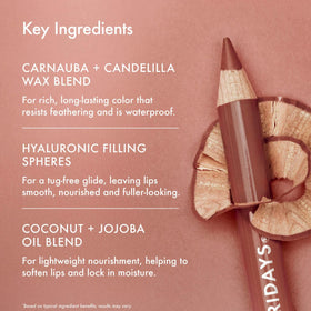 Summer Fridays filled lips in Cinnamon showing full-coverage matte comfort