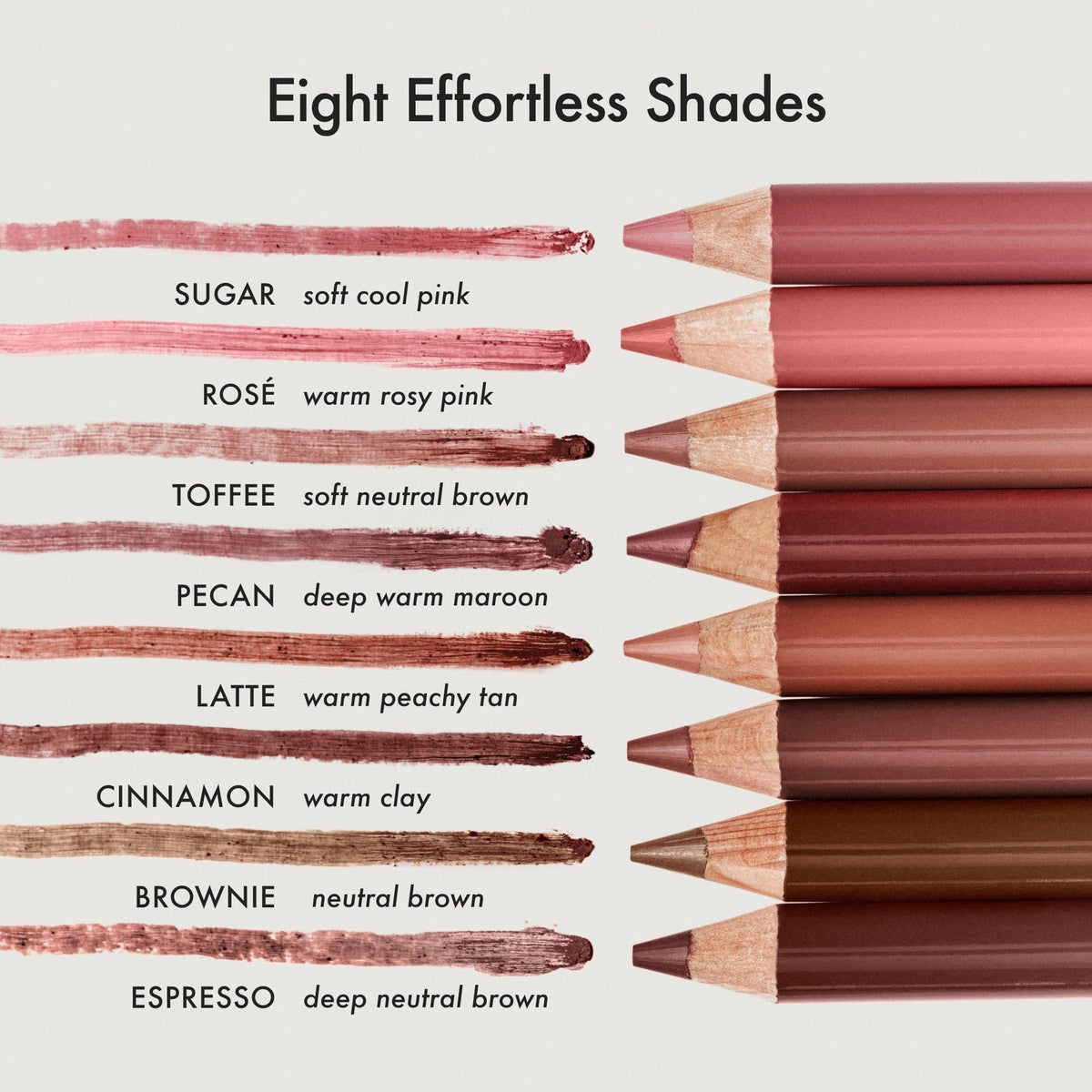 Summer Fridays application showing lining the lip for defined, lasting edges