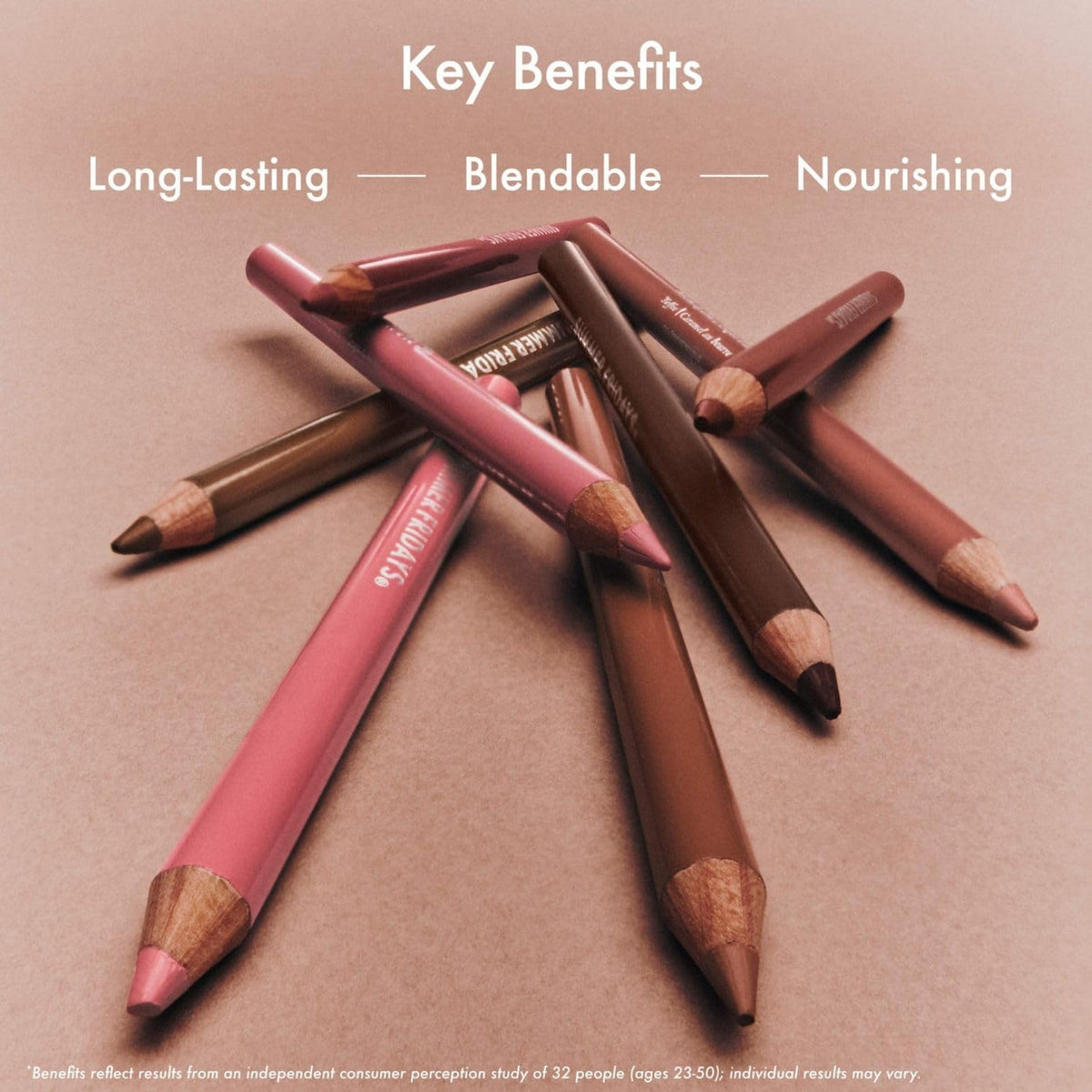 Summer Fridays SoftLine swatch on skin showing Sugar cool-pink shade payoff