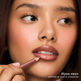 Summer Fridays texture stroke of Cinnamon on skin demonstrating creamy payoff