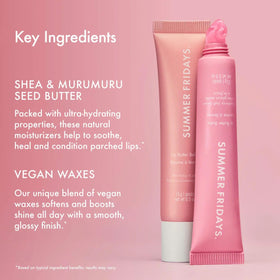 Summer Fridays texture close-up swipe showing creamy balm and smooth application