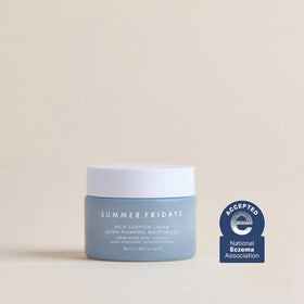 Summer Fridays cream texture close-up highlighting rich cushiony finish