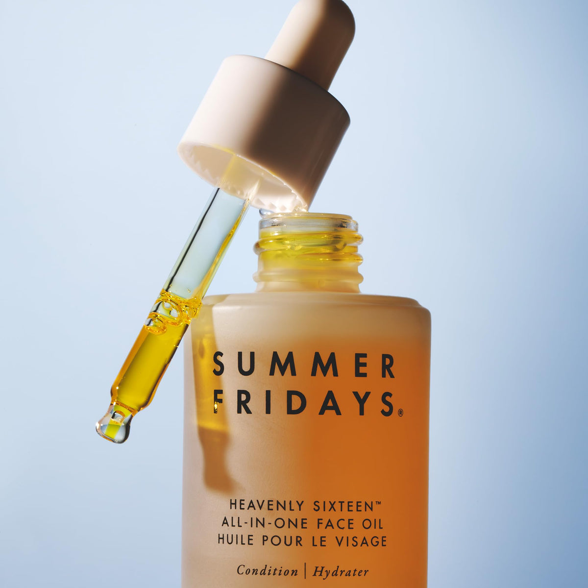Summer Fridays ingredient bottles grouped to show botanical oil sources and benefits