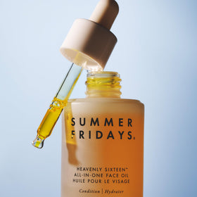 Summer Fridays ingredient bottles grouped to show botanical oil sources and benefits