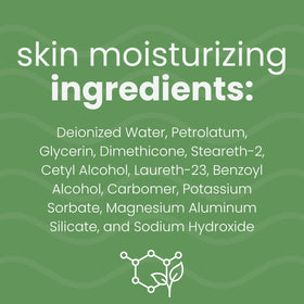 Summers Laboratories Moisture-All being applied to arm, demonstrates quick absorption and comfort