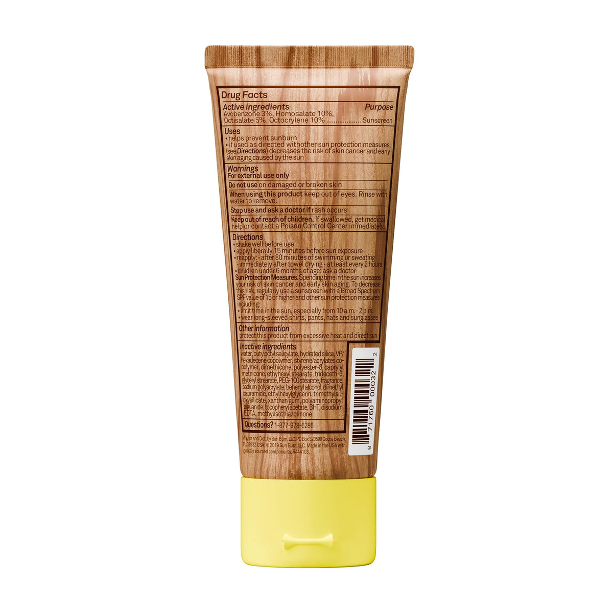 Sun Bum applied on arm at beach demonstrating water-resistant protection