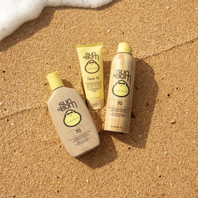 Sun Bum being sprayed on arm demonstrating quick, even coverage