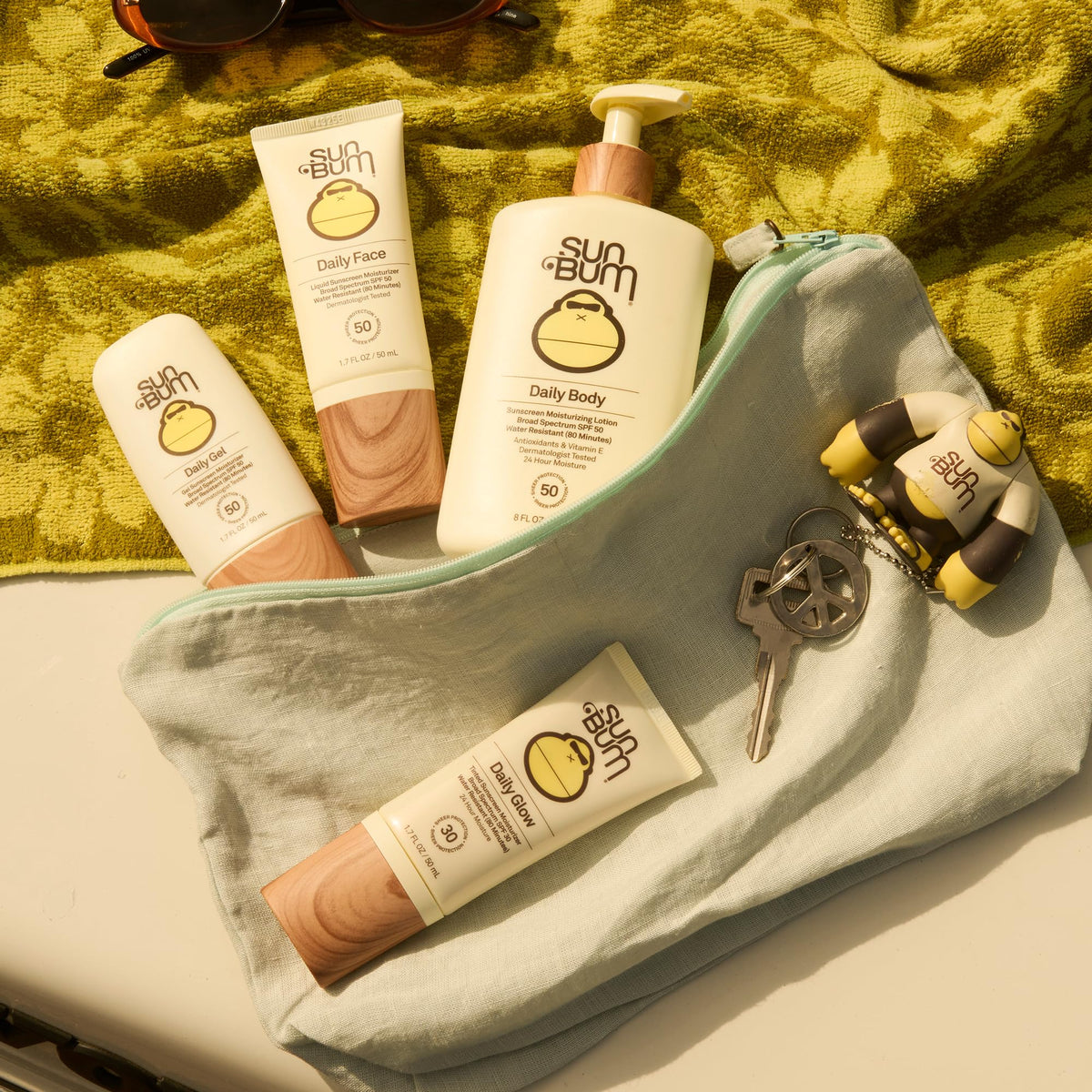 Sun Bum lotion applied to arm demonstrating smooth non-greasy finish