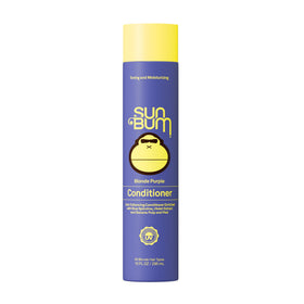 Sun Bum bottle front view showing purple conditioner for toning and hydration