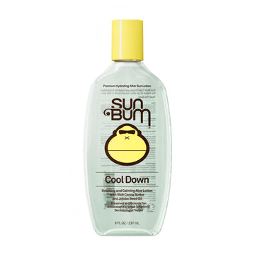 Sun Bum front packaging of Cool Down aloe gel showing bottle and branding for fast relief