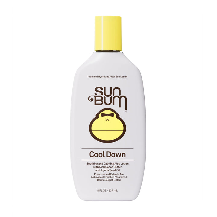 Sun Bum front packaging showing label and 8 oz bottle hydration benefit