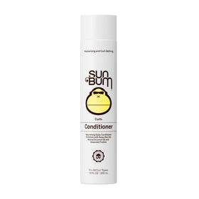 Sun Bum Curls Conditioner front packaging showing 10 oz tube and branding for easy ID