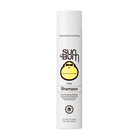 Sun Bum front bottle view showing label and curl-focused benefits