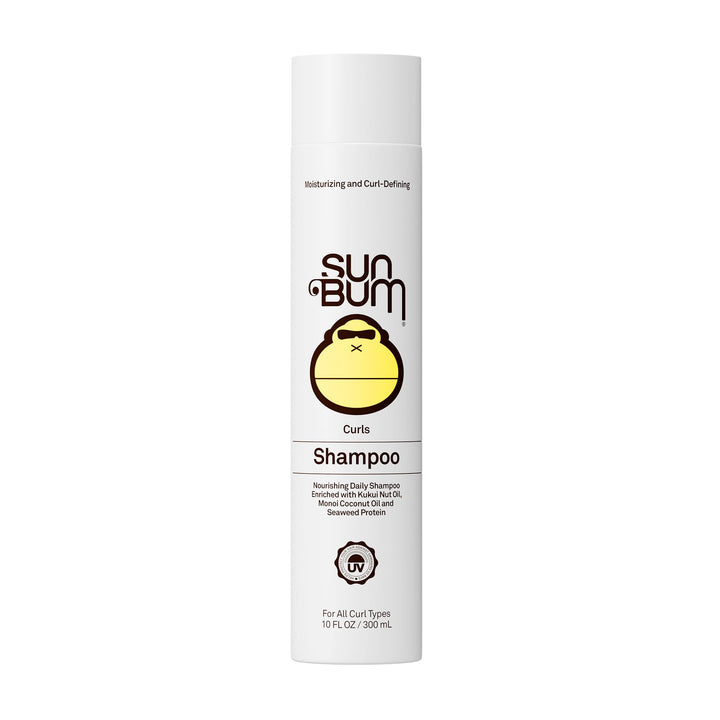 Sun Bum front bottle view showing label and curl-focused benefits