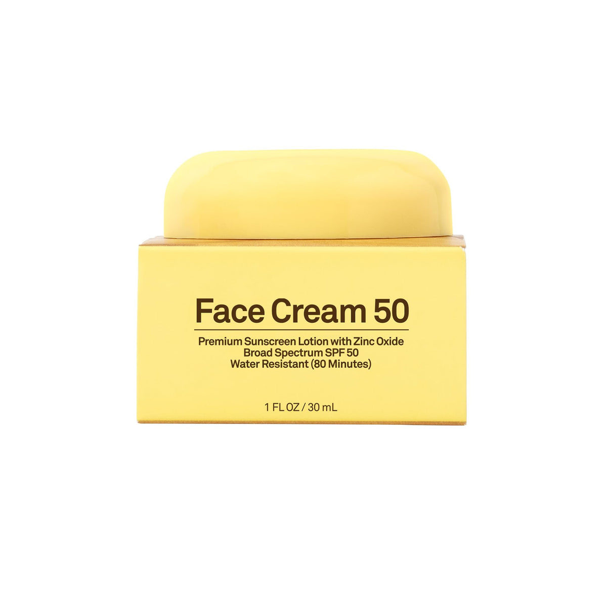 Sun Bum face cream label close-up showing ingredients and compliance benefit