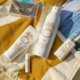Sun Bum face stick in hand for scale showing pocket-friendly convenience
