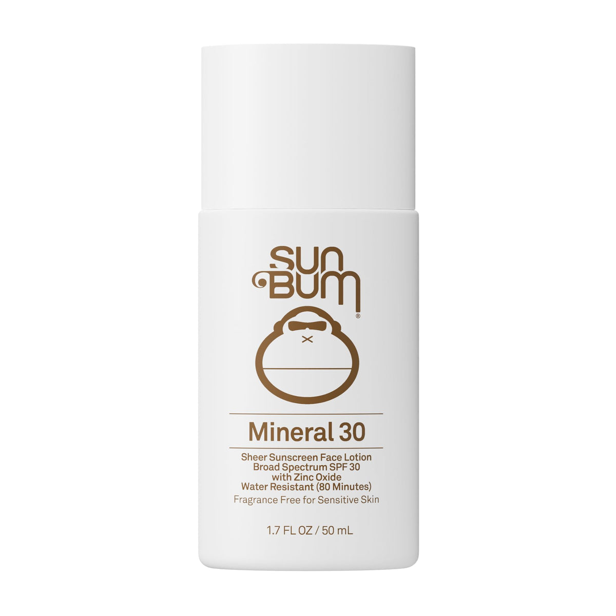 Sun Bum front packaging showing SPF 30 and travel-size protection benefits