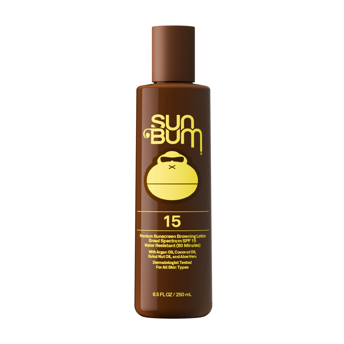 Sun Bum front bottle 8.5 fl oz showing label and size benefit