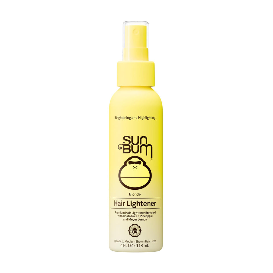 Sun Bum front packaging shows 4 oz bottle and brightening promise