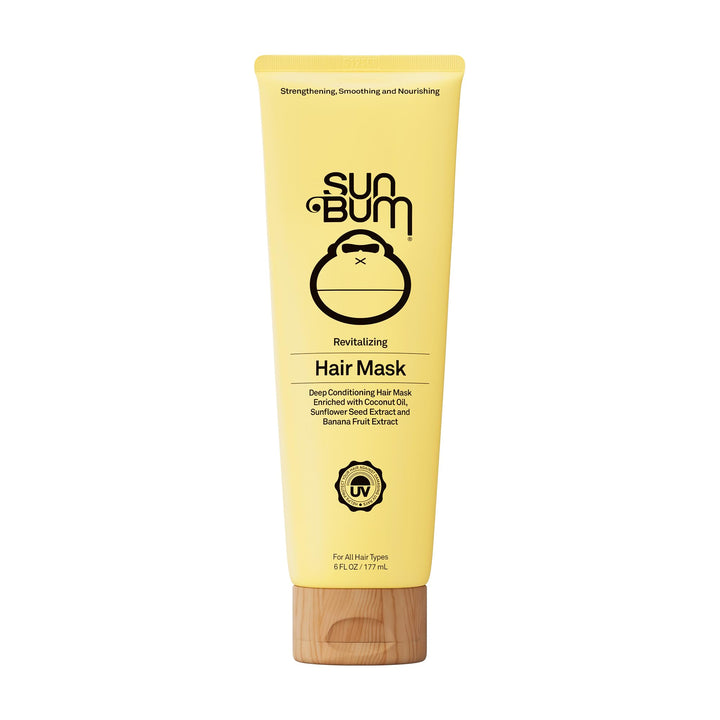 Sun Bum tube front view showing label and travel-friendly size benefit