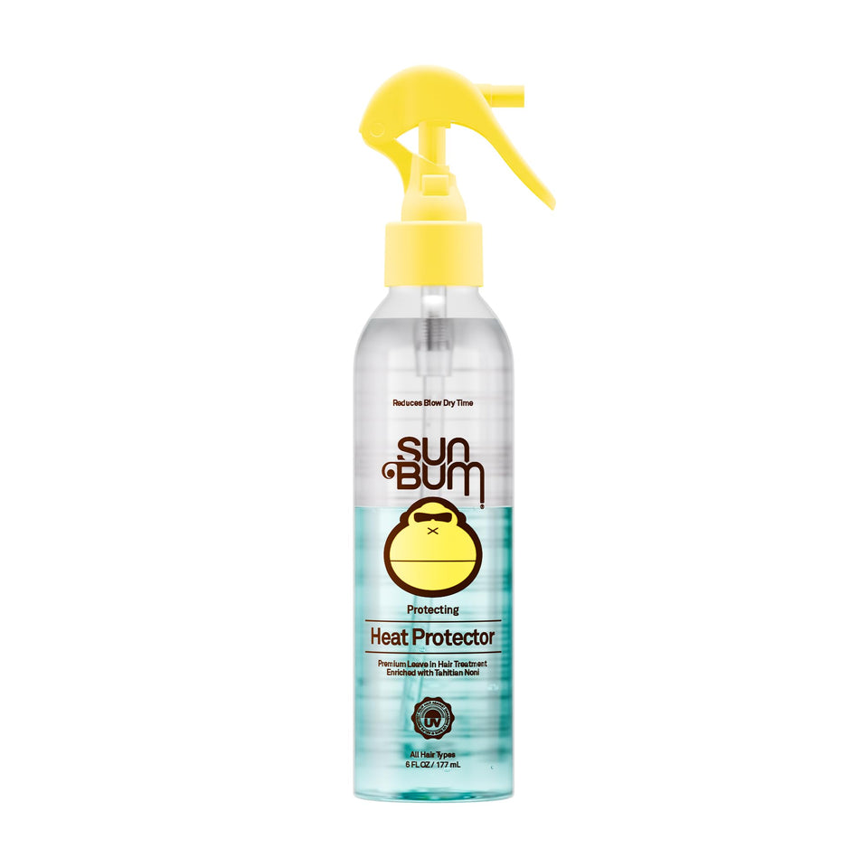 Sun Bum front packaging showing bottle and label, protective benefits visible