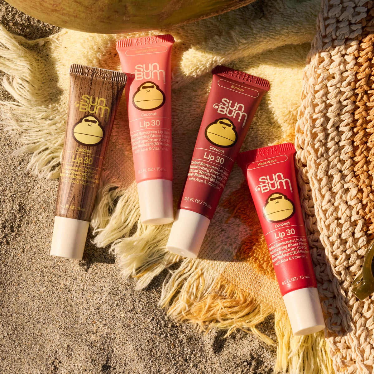 Sun Bum product label and ingredients showing reef-safe formulation