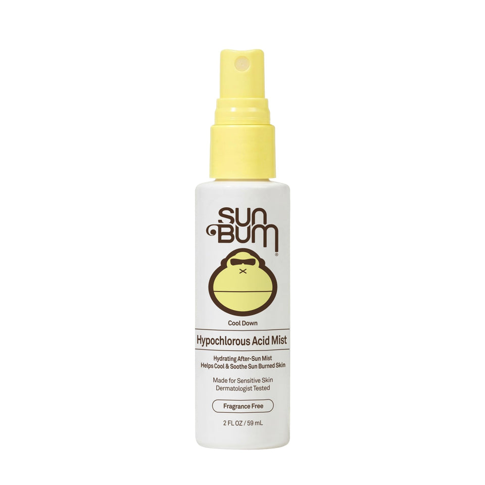 Sun Bum bottle front packaging showing branding and size, easy grab