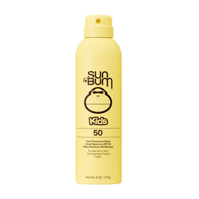 Sun Bum front packaging showing SPF 50 and kid friendly design for quick protection