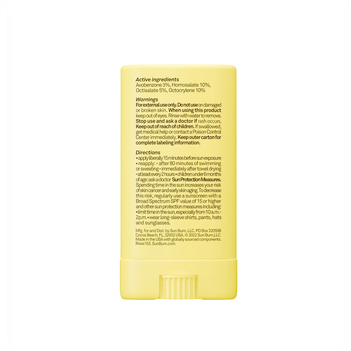 Sun Bum kids face stick in a beach scene with child for sun protection on play days