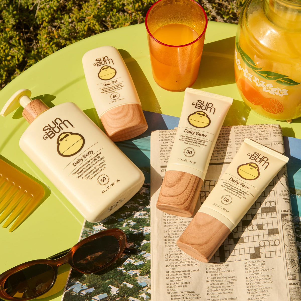 Sun Bum label detail with ingredient highlights for sunscreen safety