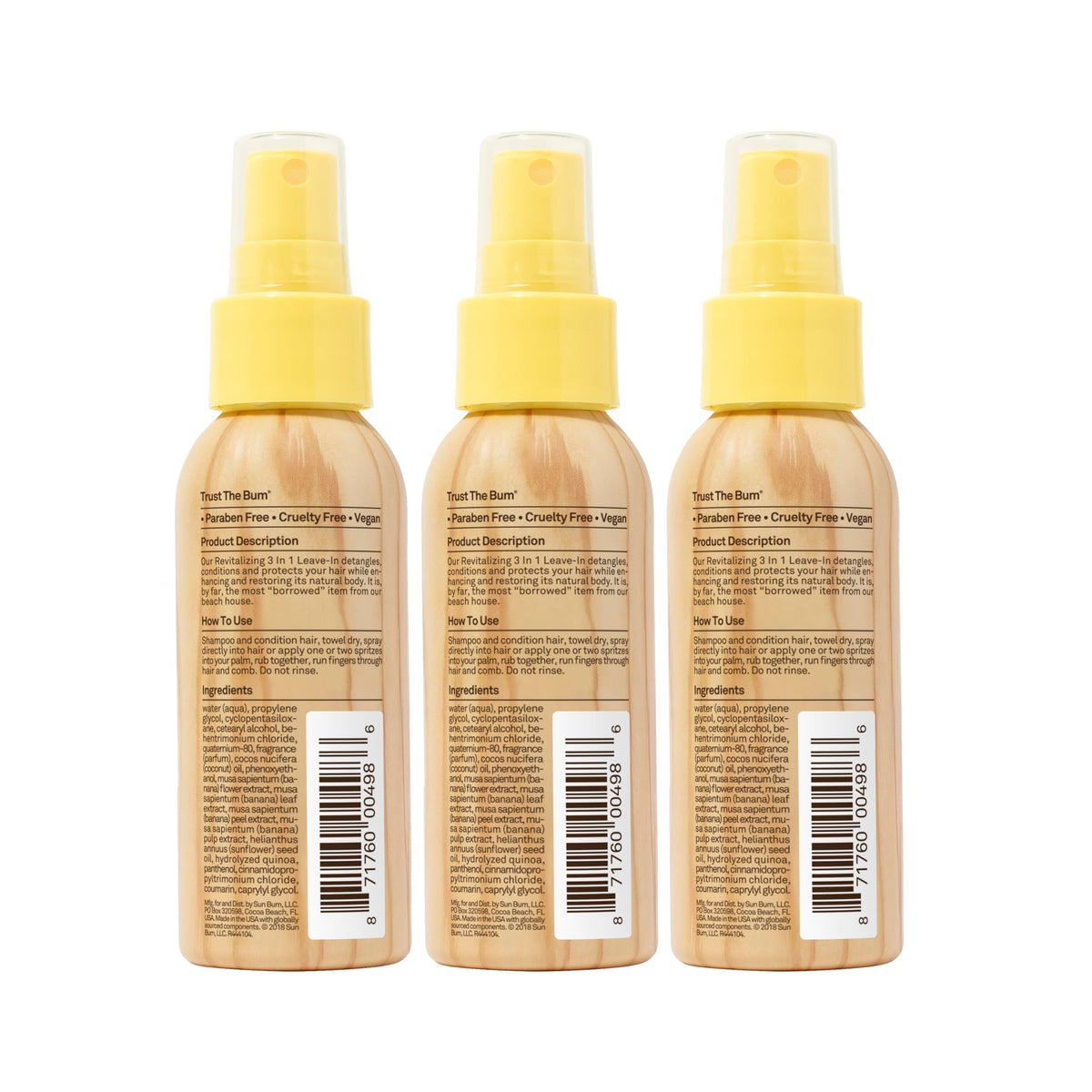 Sun Bum applied at beach protecting hair from sun while adding shine