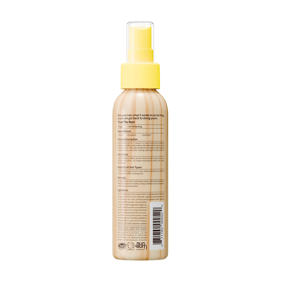 Sun Bum lifestyle beach bag scene showing UV protection and outdoor hair care