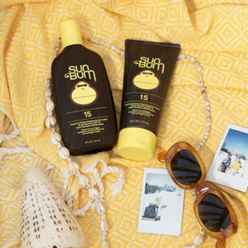 Sun Bum lotion texture on hand demonstrating quick absorption benefit