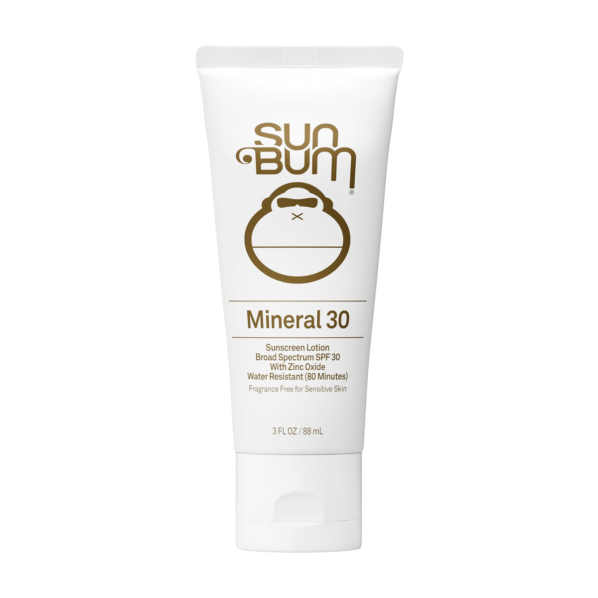 Sun Bum front packaging shows 3 oz tube and SPF 30, easy travel protection