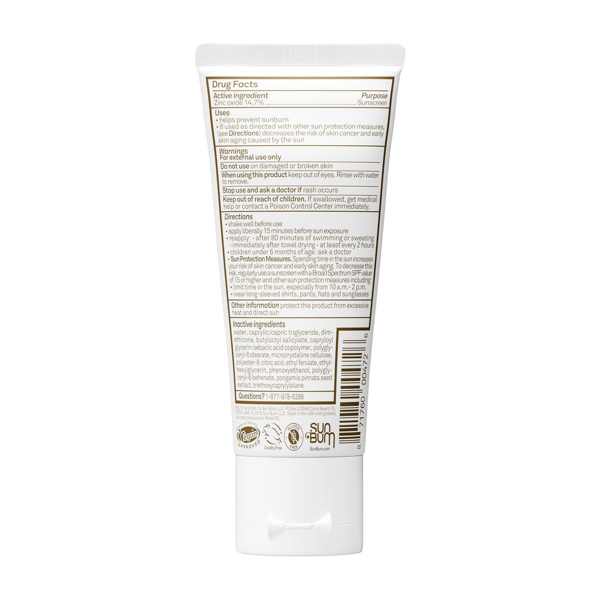 Sun Bum lotion in a beach setting illustrating reef-friendly protection