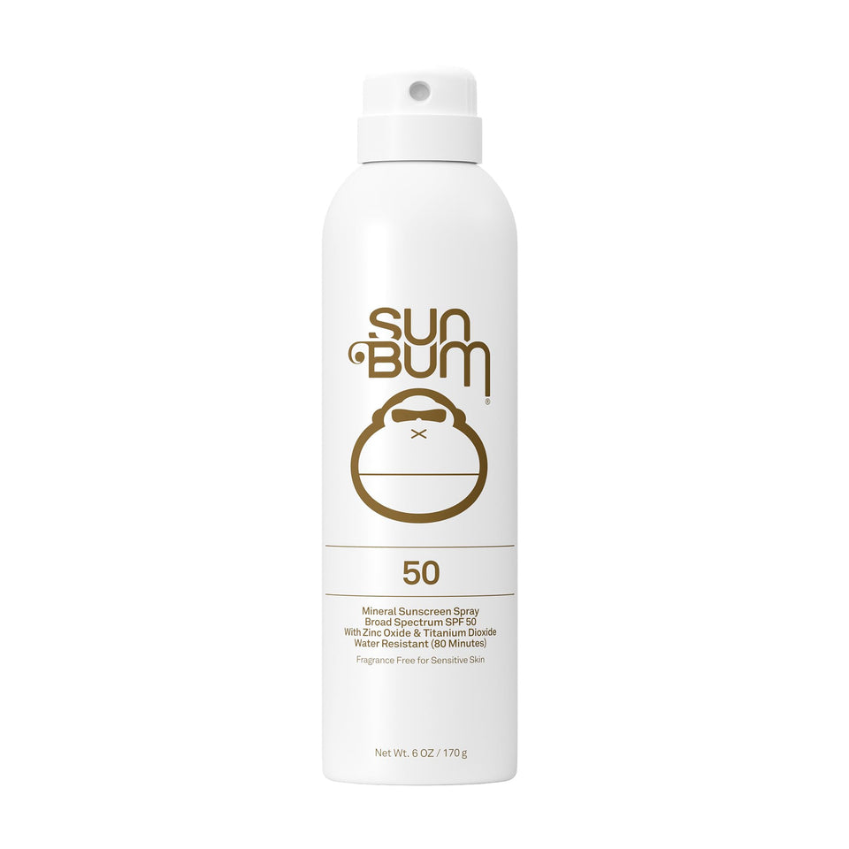 Sun Bum mineral SPF 50 front packaging showing label and 6 oz bottle for easy recognition and protection