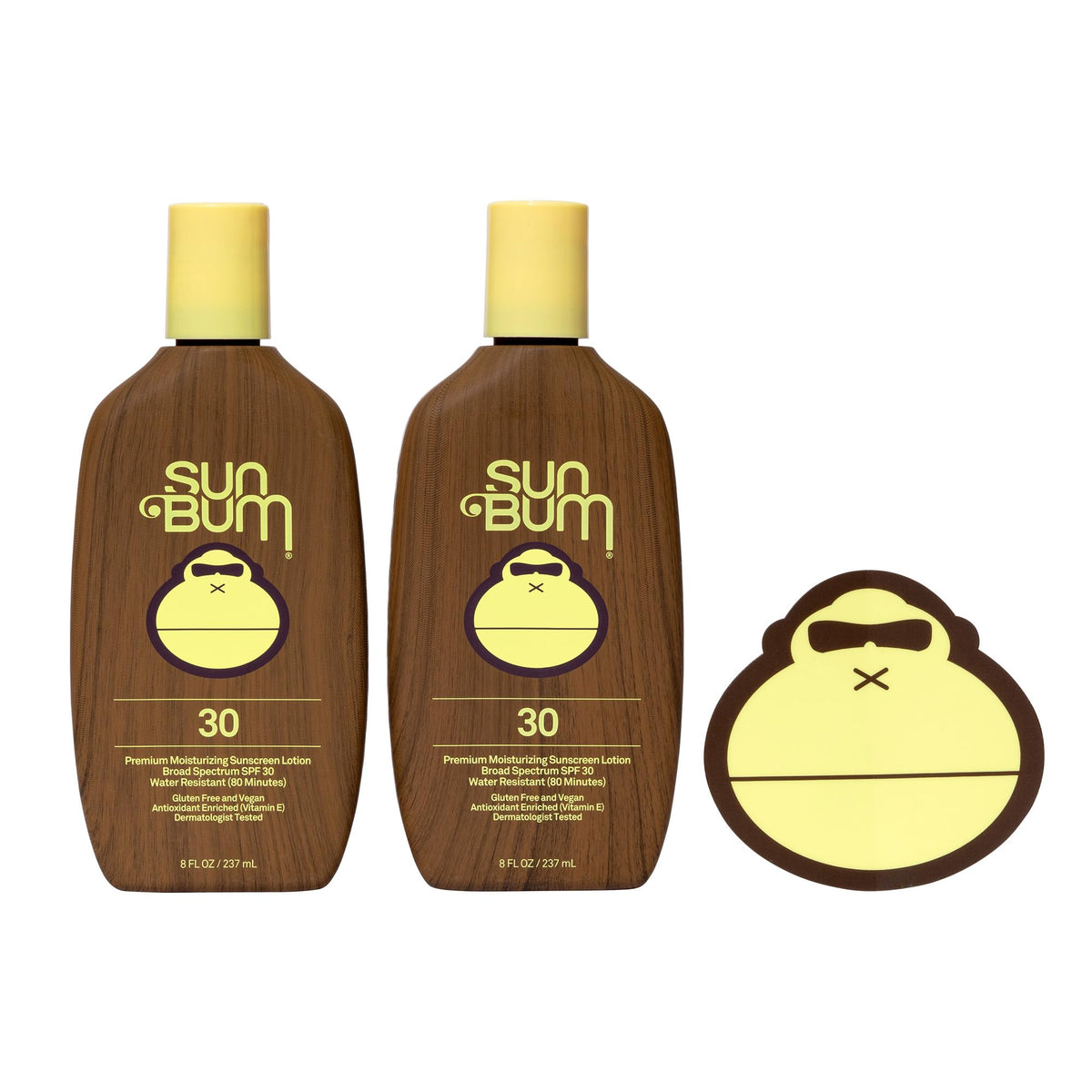 Sun Bum front packaging showing SPF 30 and moisturizing benefits