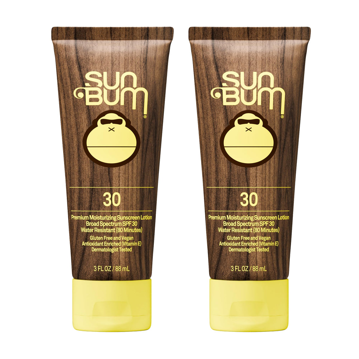 Sun Bum front packaging showing SPF 30 and benefits