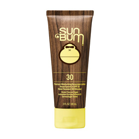 Sun Bum front packaging showing SPF 30 and travel size benefits