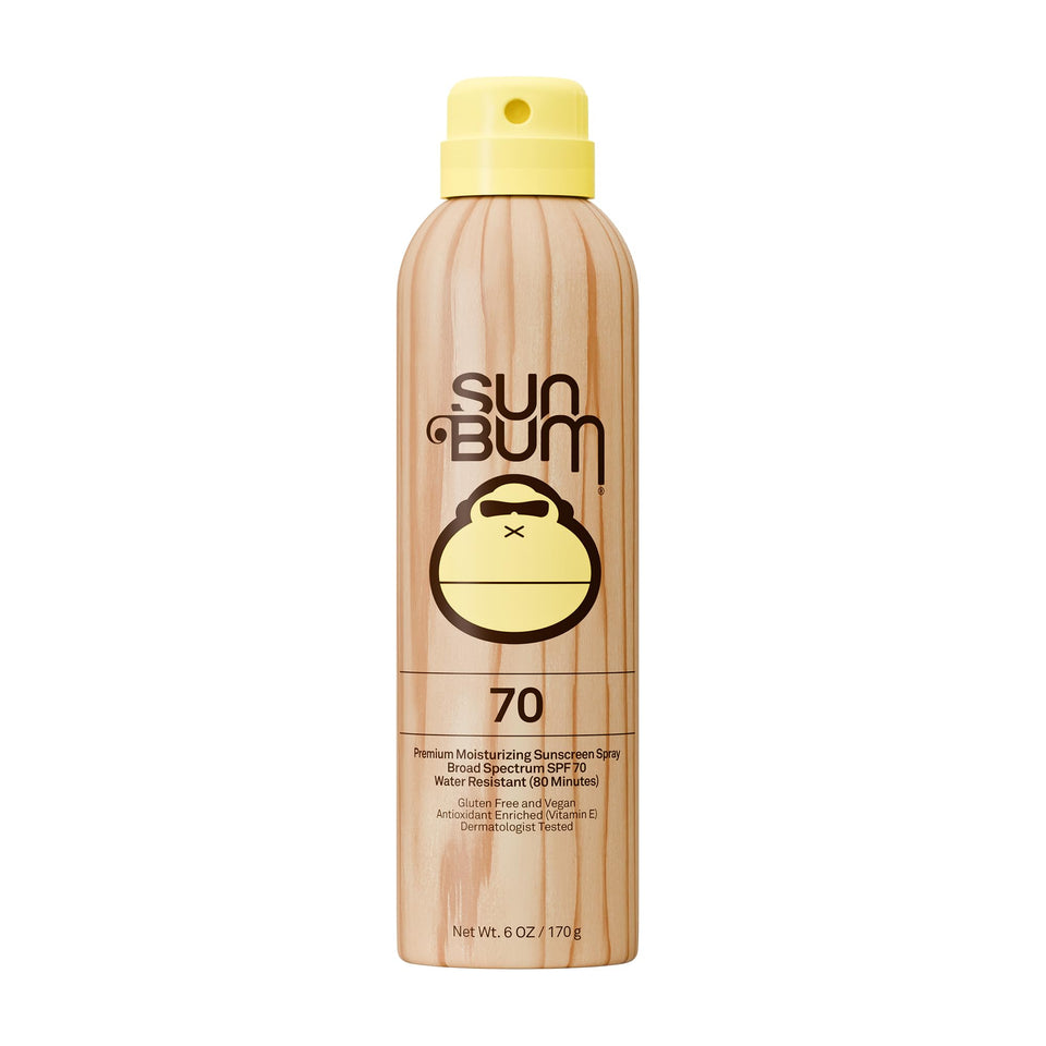 Sun Bum front packaging showing SPF 70 and beach-ready protection