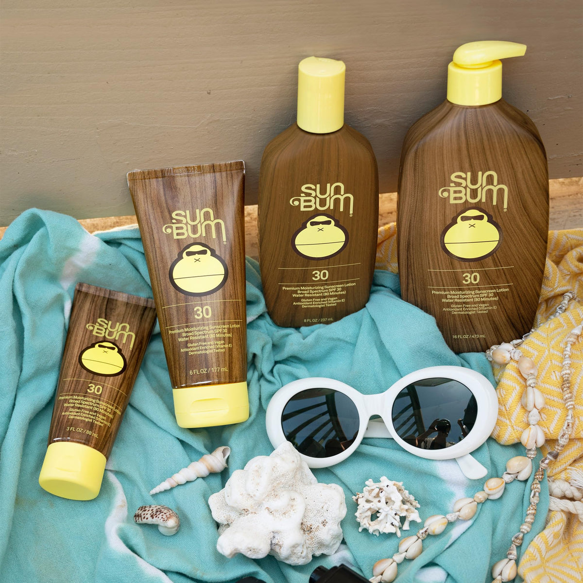 Sun Bum lotion texture close-up showing smooth hydrating finish
