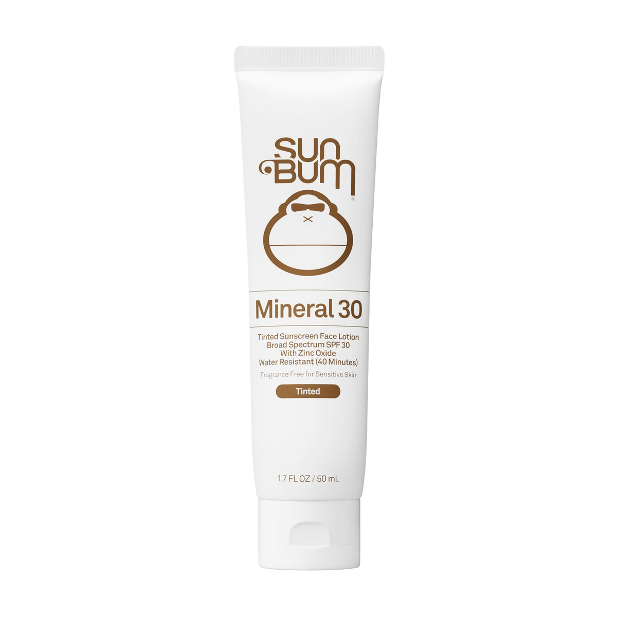 Sun Bum front tube showing label and travel size benefit