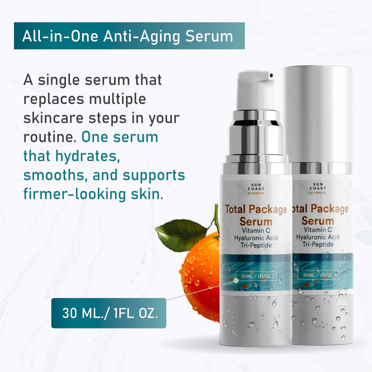 Sun Coast Sciences applying serum on hand to demonstrate fast absorption