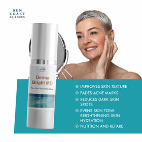 Sun Coast Sciences serum applied during morning routine for brighter-looking skin