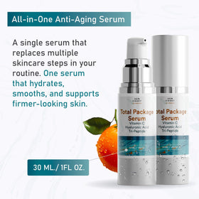 Sun Coast Sciences serum beside moisturizer and sunscreen for layering