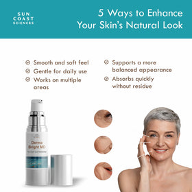 Sun Coast Sciences texture on fingertip highlighting lightweight hydration and absorption