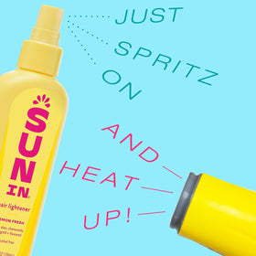 Sun In bottle in hand showing 4.7-ounce size for scale