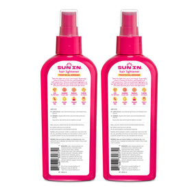 sun in texture of spray on hair revealing lightweight finish and added shine
