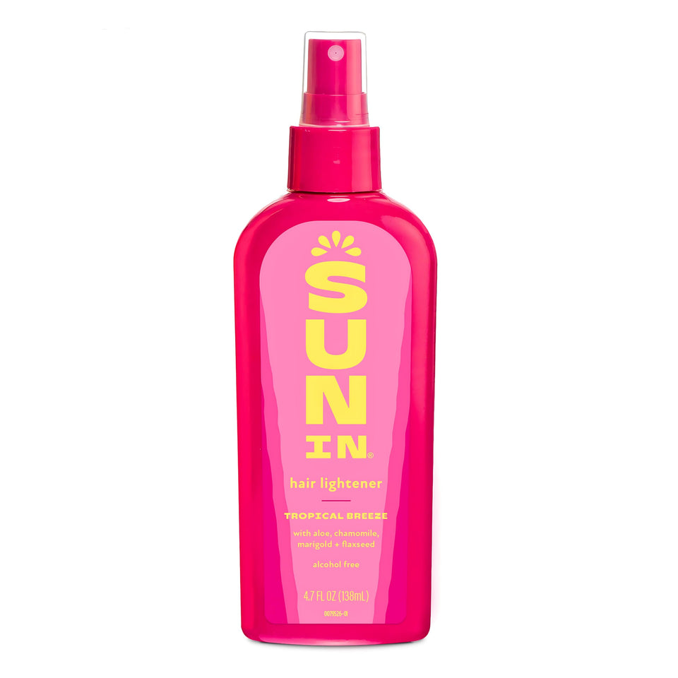 Sun In front packaging showing tropical breeze scent and benefits