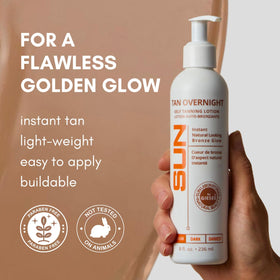 Sun Laboratories by Giesee being applied on forearm for smooth even color